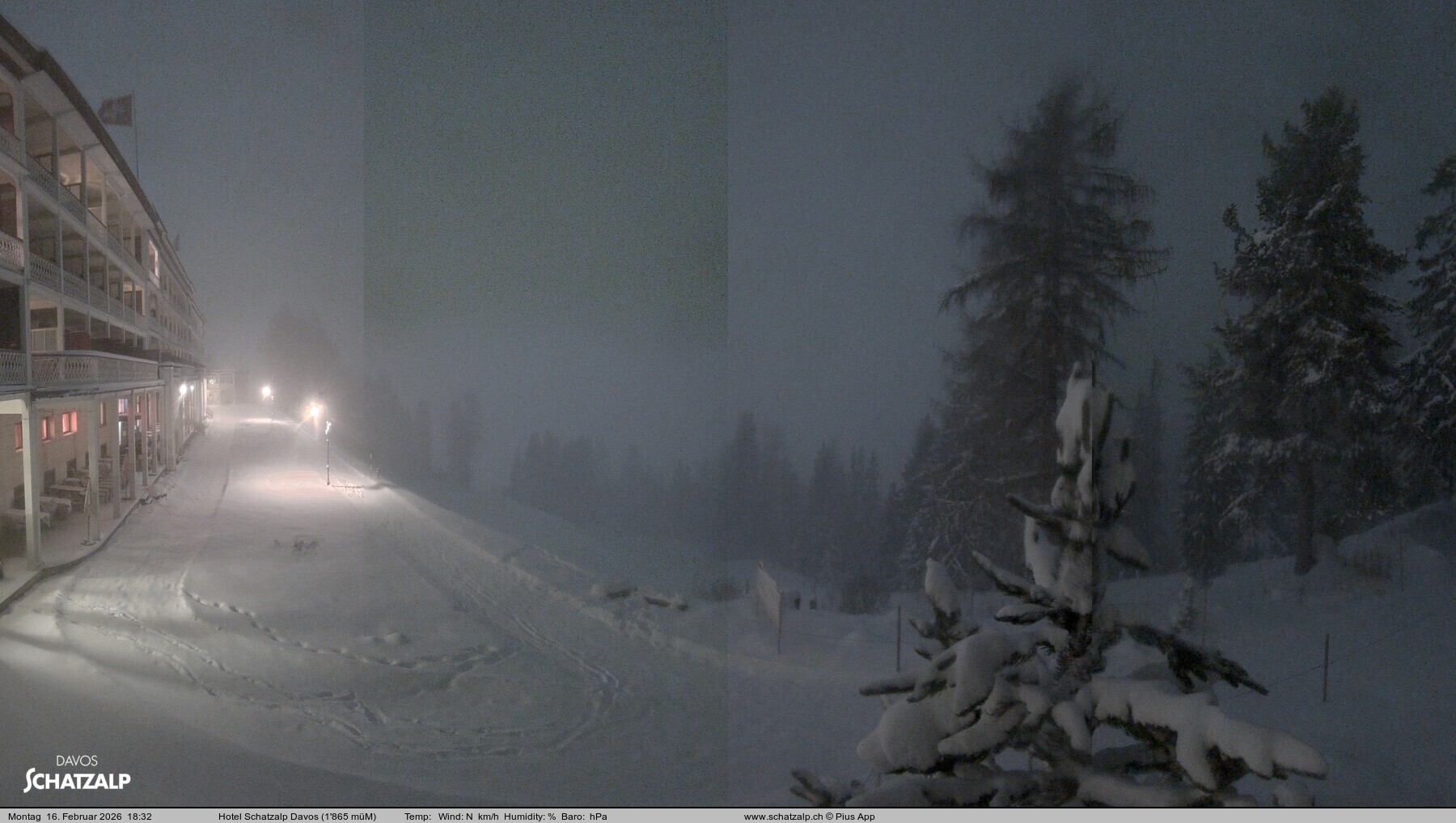 Archiv Foto Webcam Hotel Schatzalp, Davos