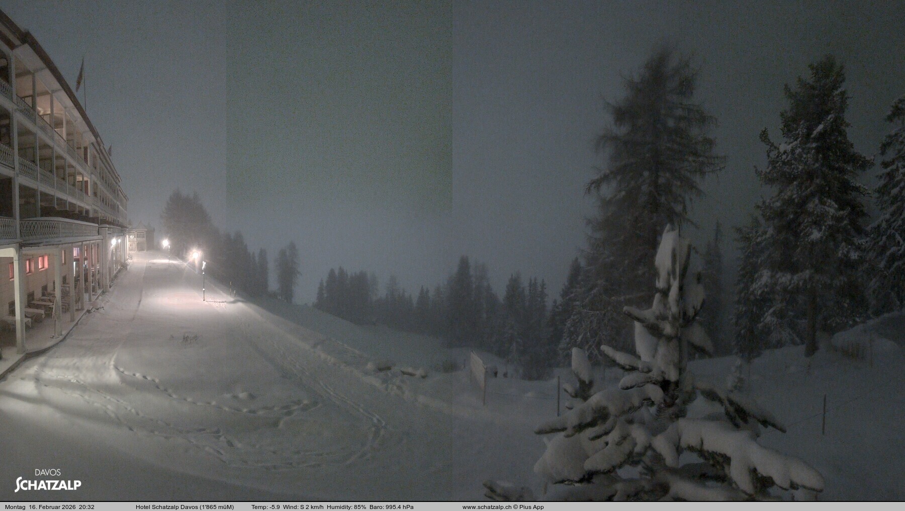 Archiv Foto Webcam Hotel Schatzalp, Davos