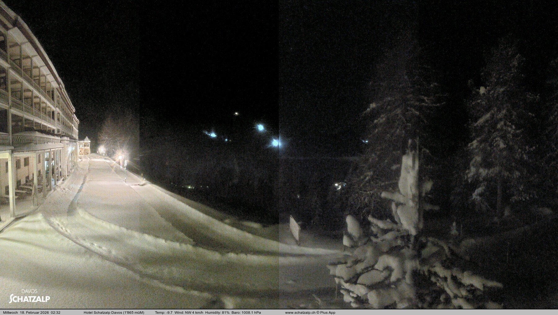 Archiv Foto Webcam Hotel Schatzalp, Davos