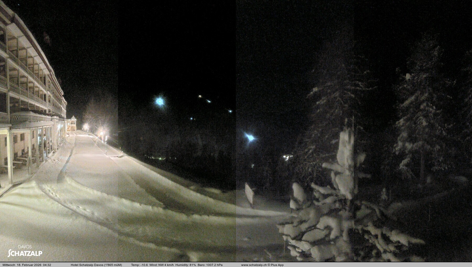 Archiv Foto Webcam Hotel Schatzalp, Davos