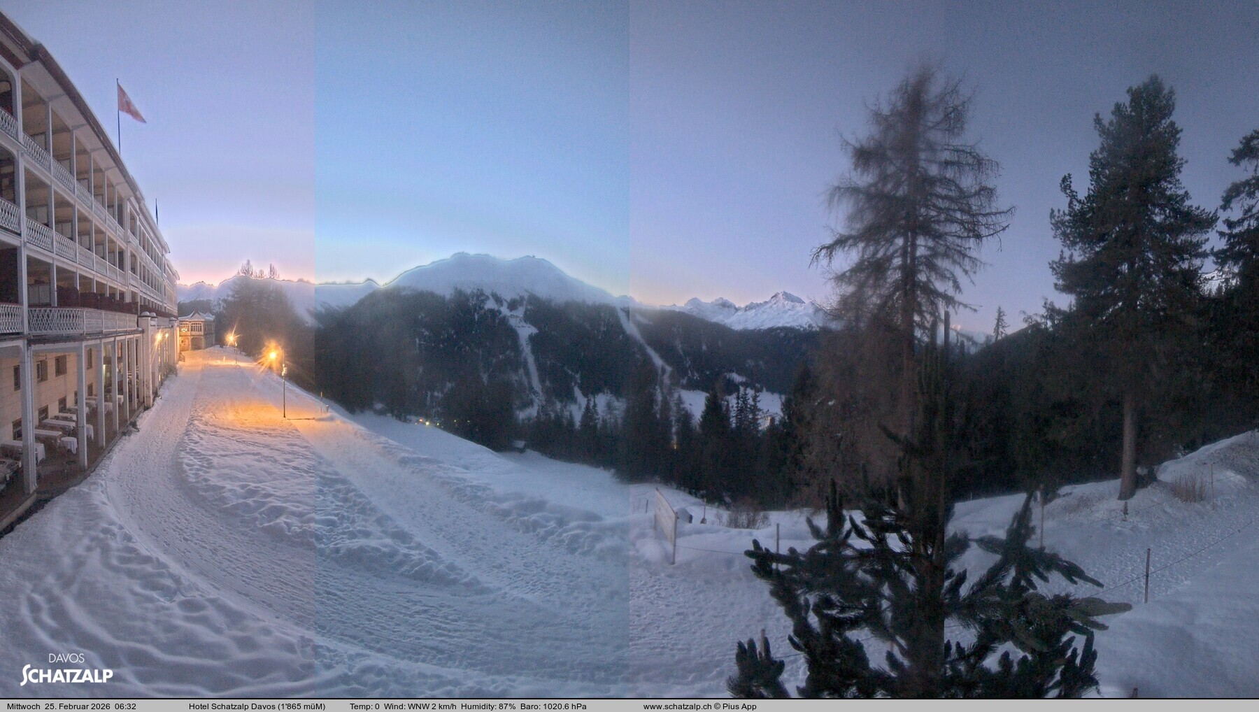 Archiv Foto Webcam Hotel Schatzalp, Davos