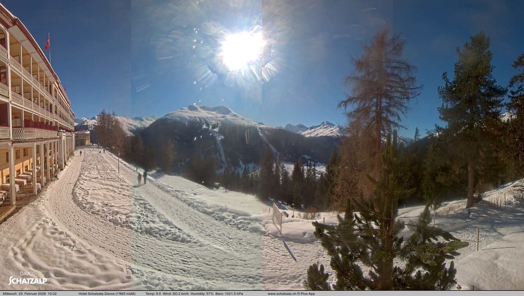 Archiv Foto Webcam Hotel Schatzalp, Davos