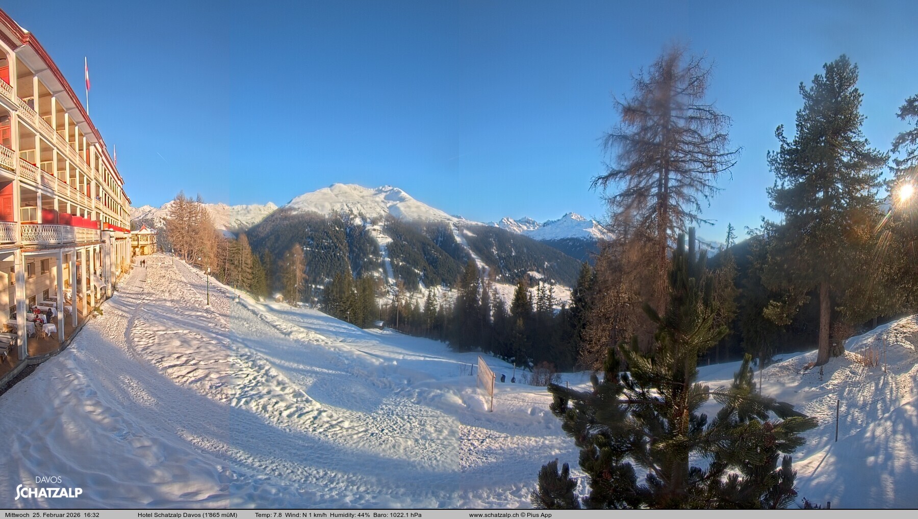 Archiv Foto Webcam Hotel Schatzalp, Davos