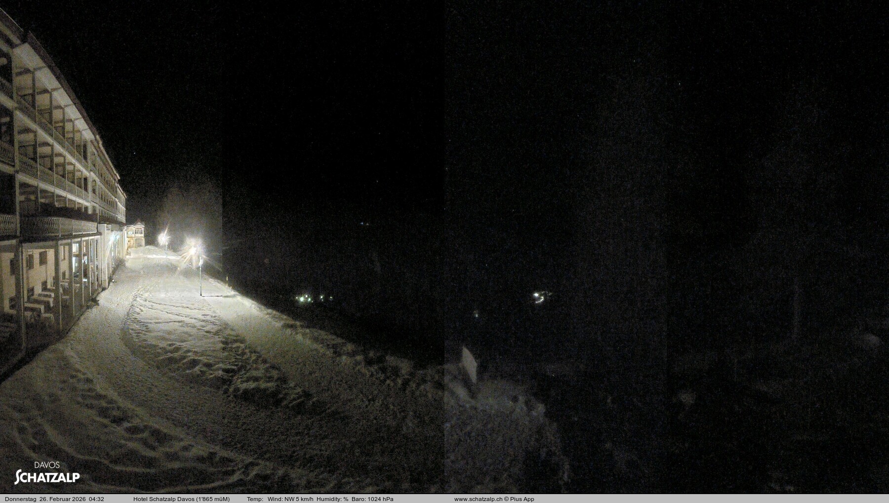 Archived image Webcam Schatzalp Hotel, Davos