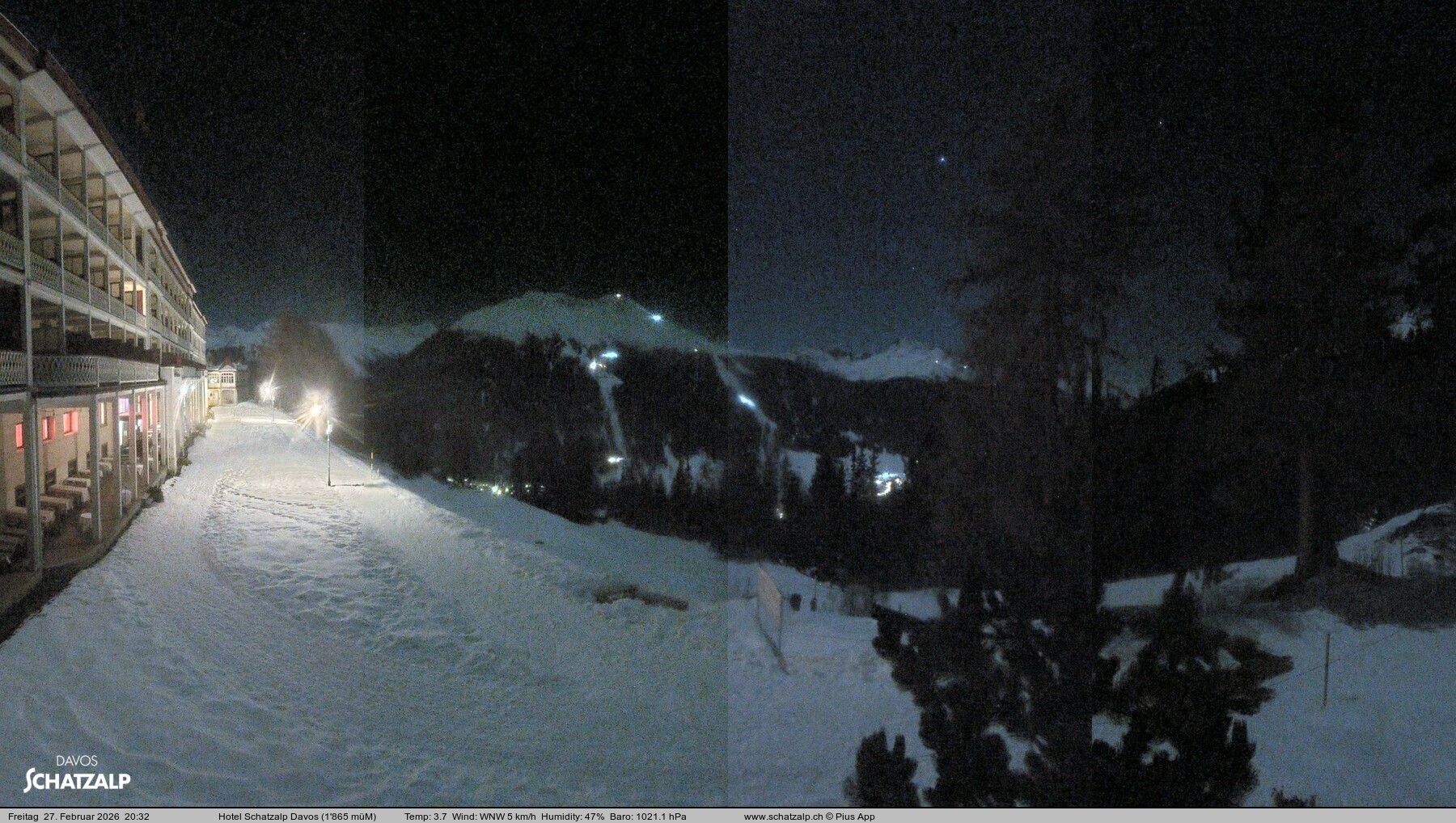 Archived image Webcam Schatzalp Hotel, Davos