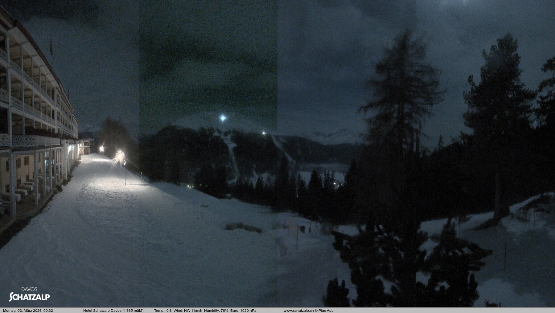 Archiv Foto Webcam Hotel Schatzalp, Davos