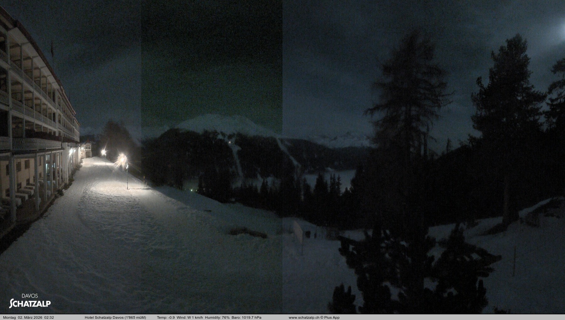 Archiv Foto Webcam Hotel Schatzalp, Davos