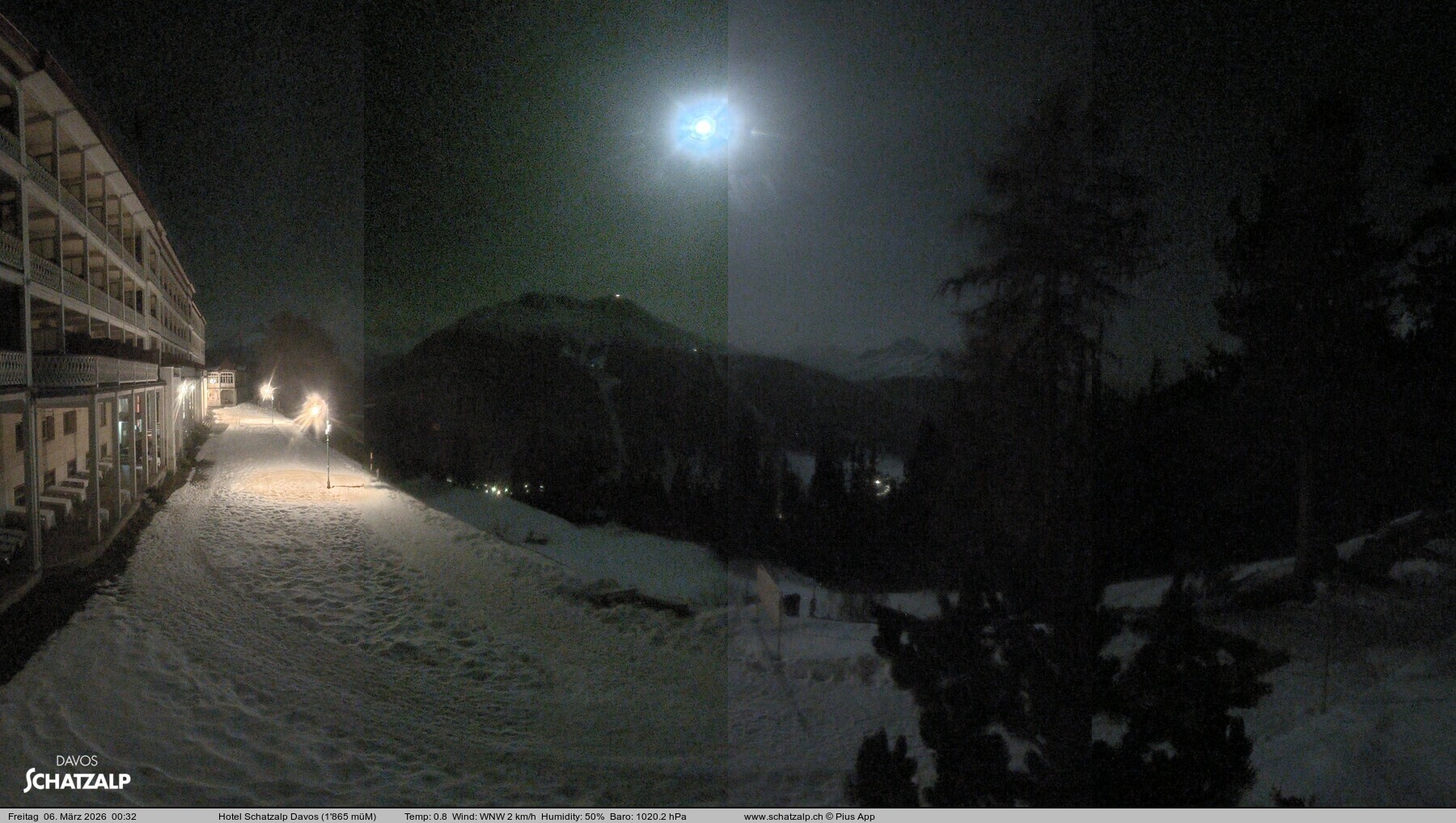 Archived image Webcam Schatzalp Hotel, Davos