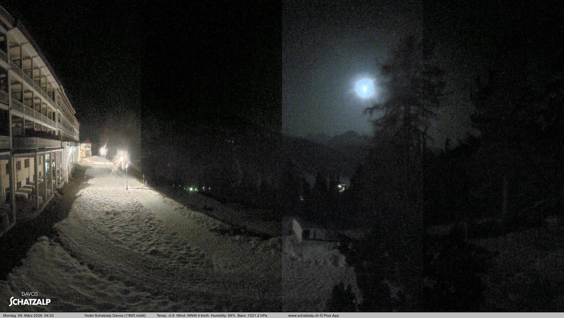 Archiv Foto Webcam Hotel Schatzalp, Davos