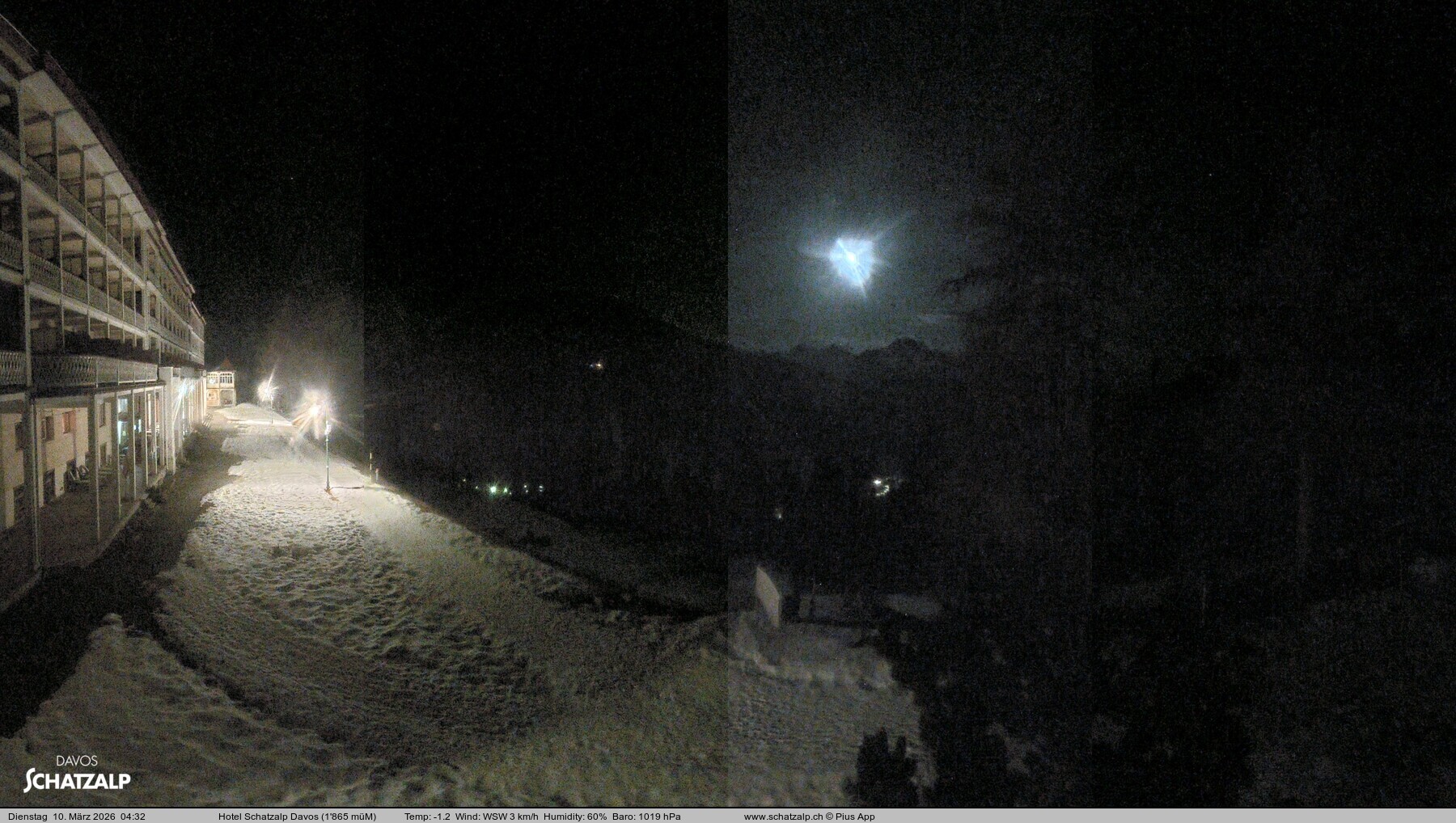 Archiv Foto Webcam Hotel Schatzalp, Davos