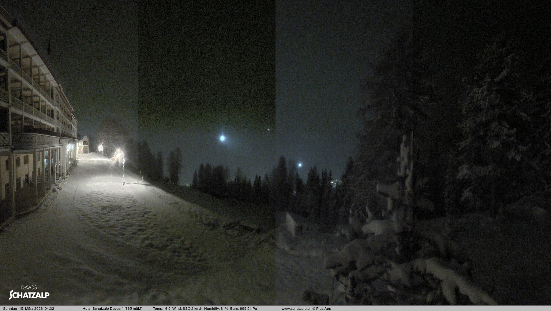 Archiv Foto Webcam Hotel Schatzalp, Davos