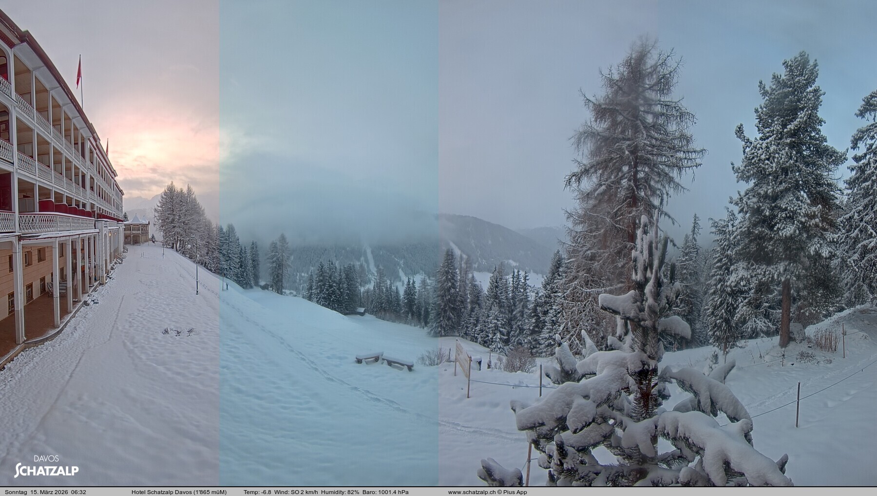 Archiv Foto Webcam Hotel Schatzalp, Davos