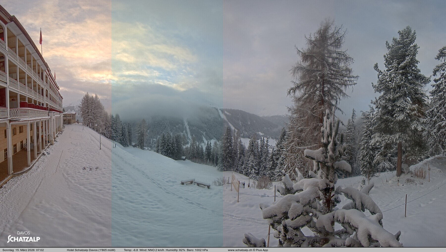 Archiv Foto Webcam Hotel Schatzalp, Davos