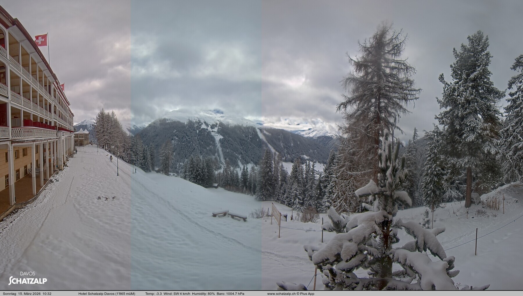 Archiv Foto Webcam Hotel Schatzalp, Davos