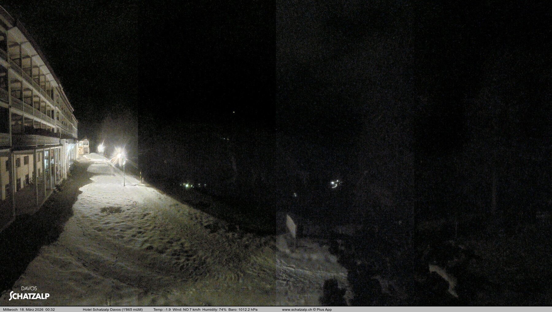 Archiv Foto Webcam Hotel Schatzalp, Davos