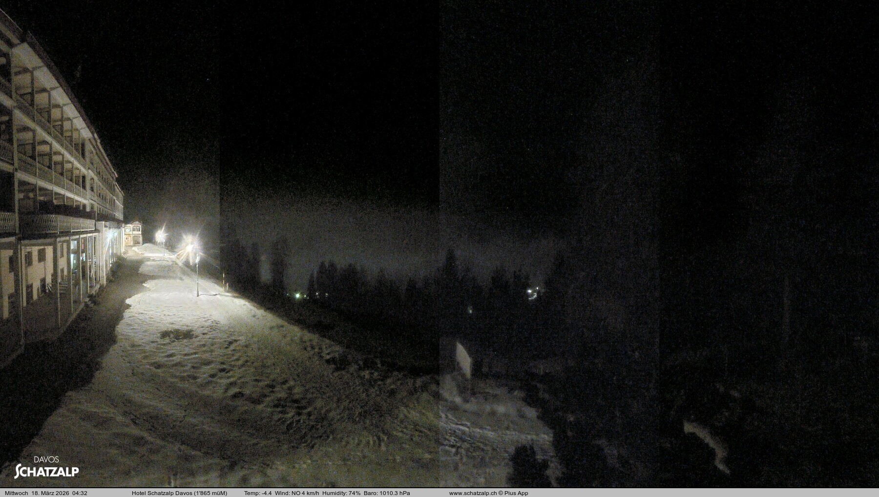 Archiv Foto Webcam Hotel Schatzalp, Davos