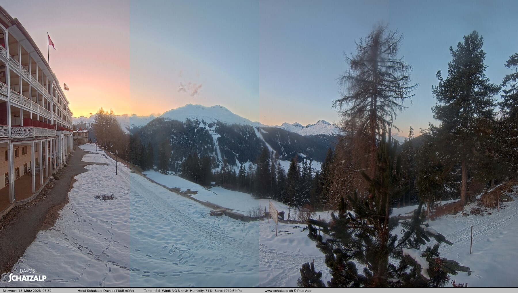 Archiv Foto Webcam Hotel Schatzalp, Davos