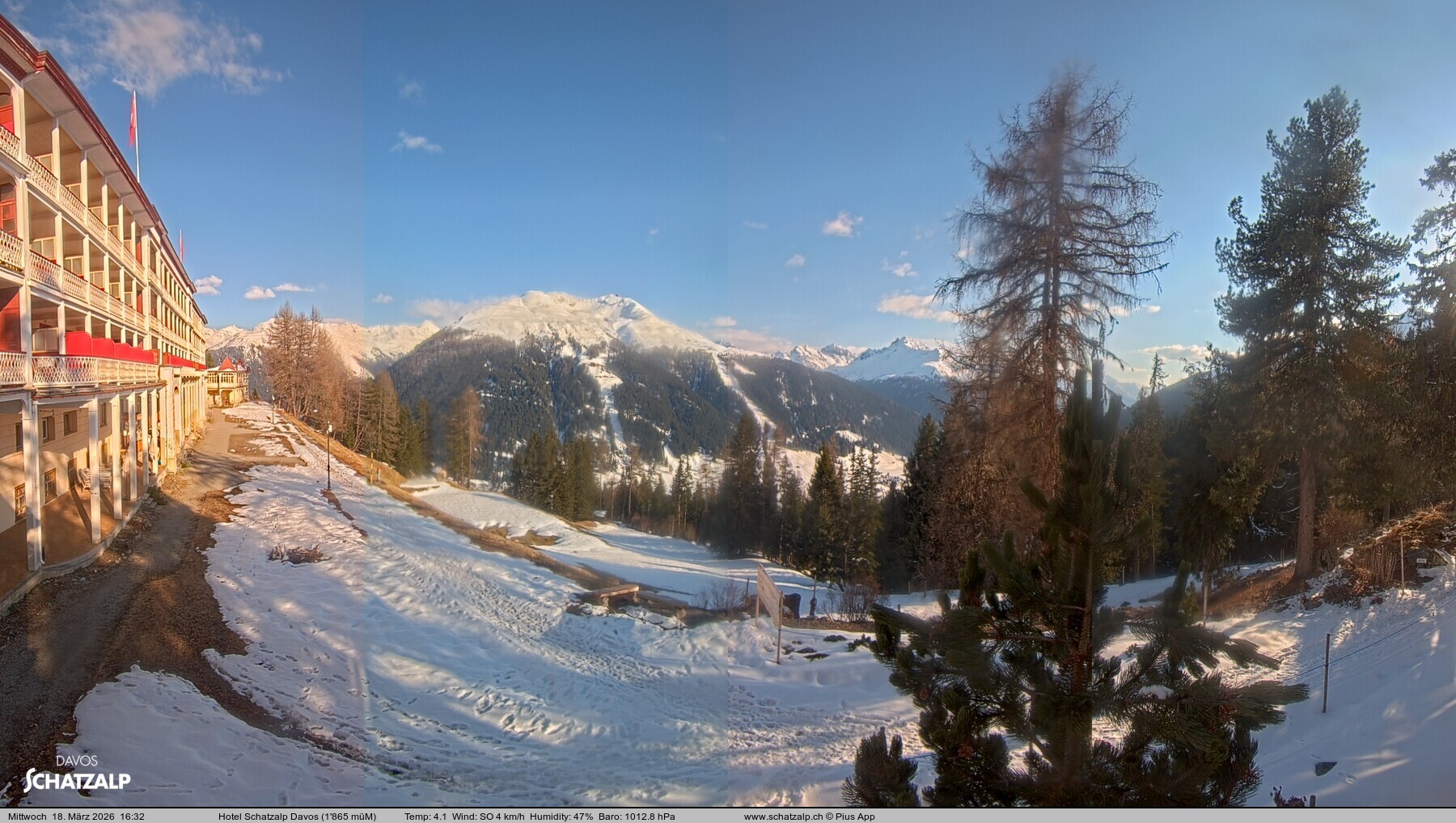 Archiv Foto Webcam Hotel Schatzalp, Davos