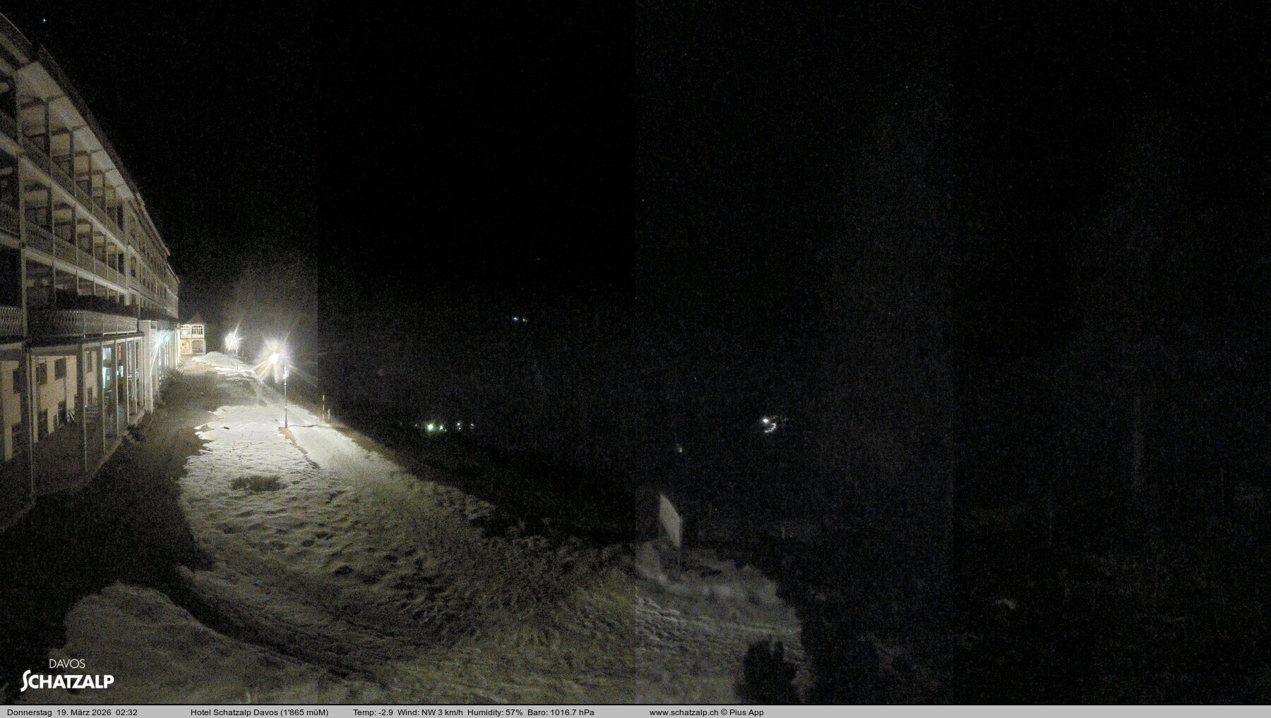 Archiv Foto Webcam Hotel Schatzalp, Davos