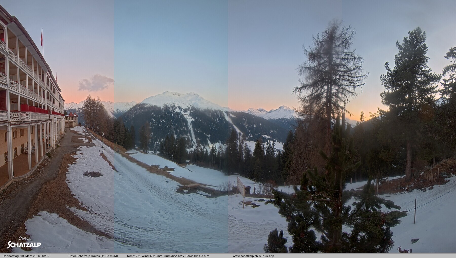 Archiv Foto Webcam Hotel Schatzalp, Davos