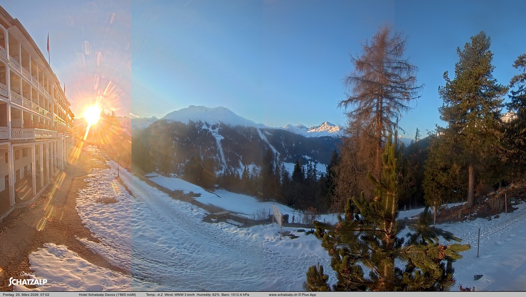 Archiv Foto Webcam Hotel Schatzalp, Davos