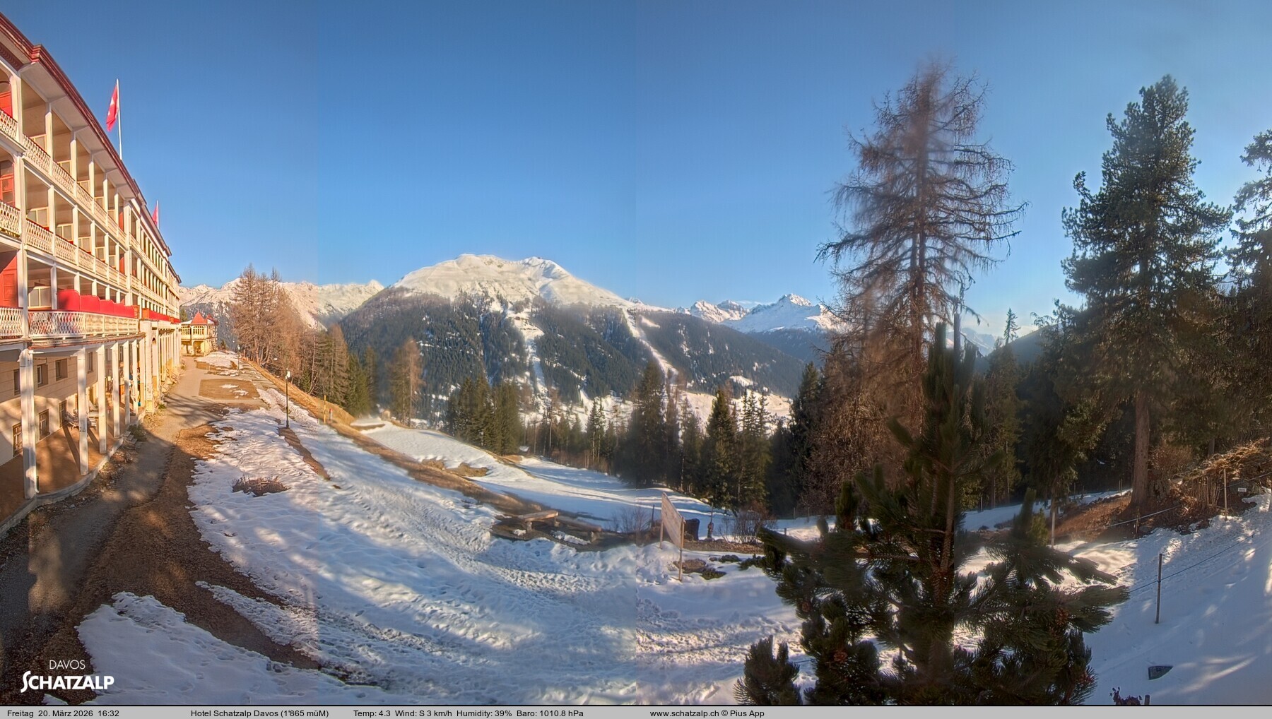 Archiv Foto Webcam Hotel Schatzalp, Davos