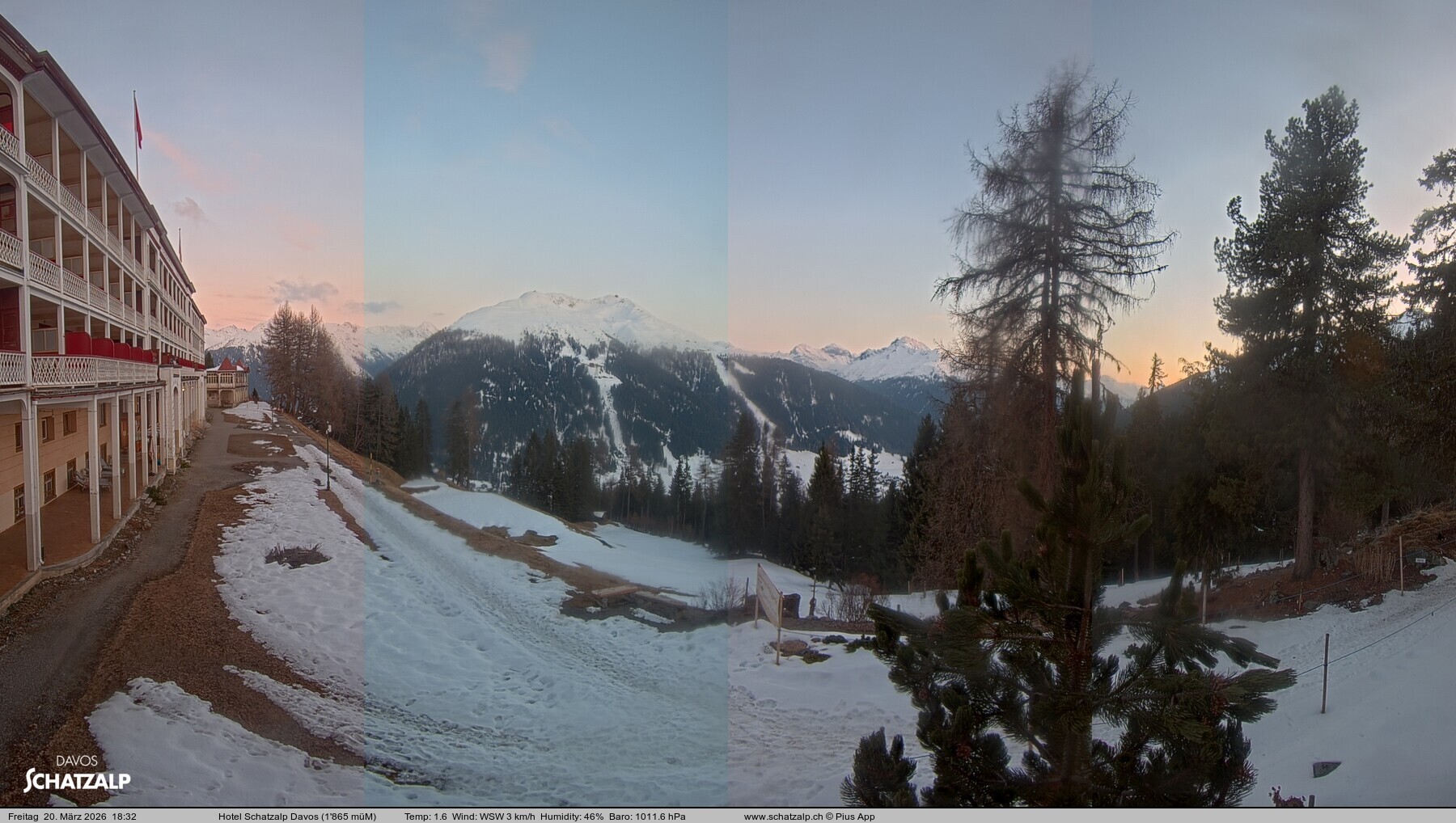 Archiv Foto Webcam Hotel Schatzalp, Davos