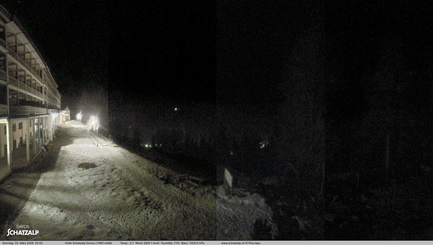 Archiv Foto Webcam Hotel Schatzalp, Davos