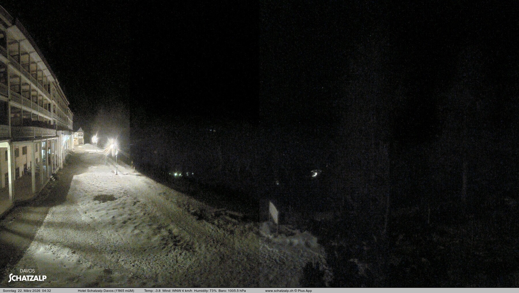 Archiv Foto Webcam Hotel Schatzalp, Davos