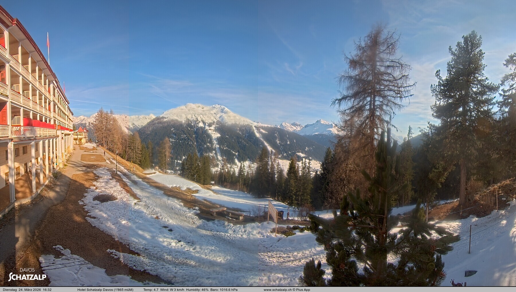 Archiv Foto Webcam Hotel Schatzalp, Davos