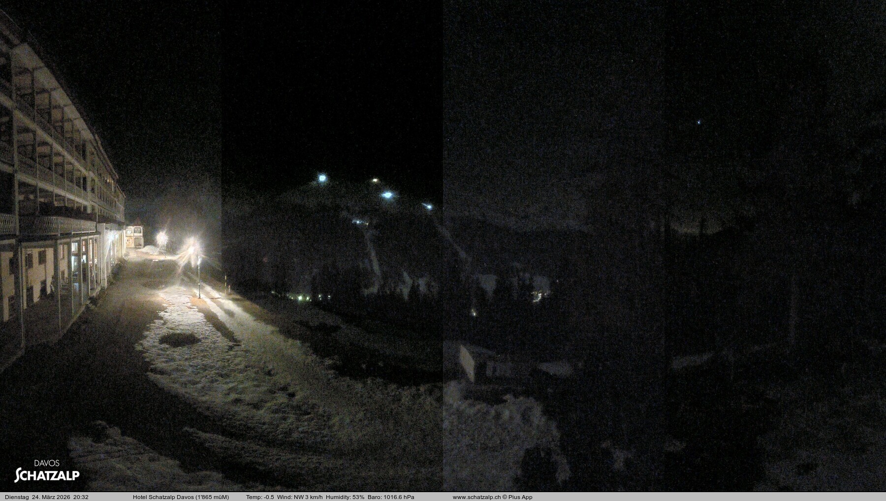 Archived image Webcam Schatzalp Hotel, Davos