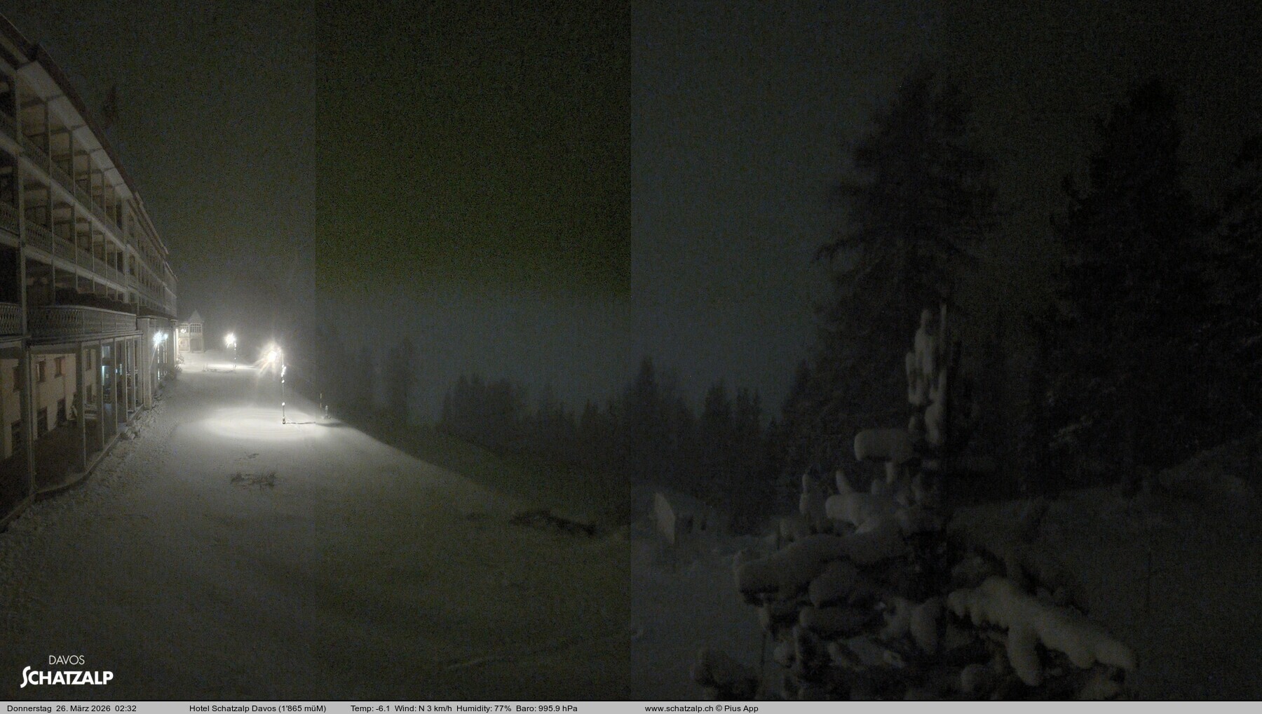 Archiv Foto Webcam Hotel Schatzalp, Davos