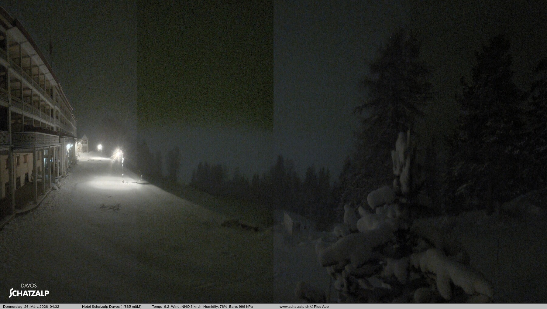 Archiv Foto Webcam Hotel Schatzalp, Davos