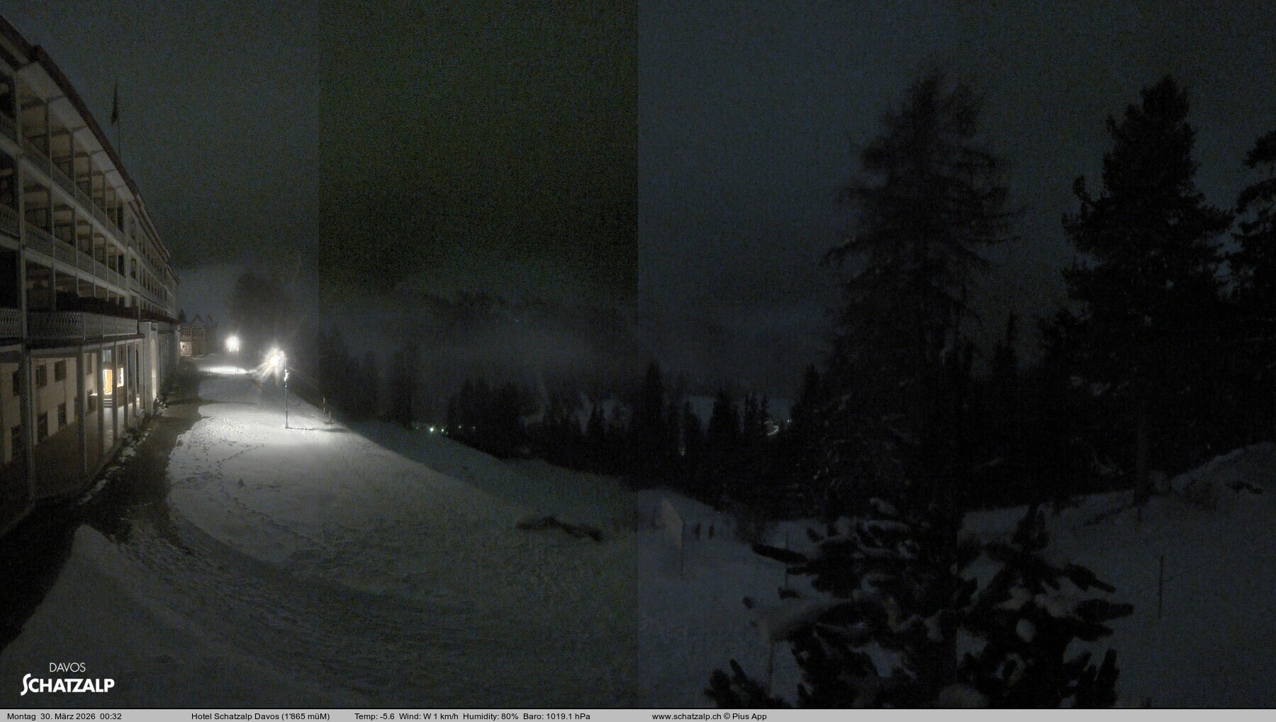 Archiv Foto Webcam Hotel Schatzalp, Davos