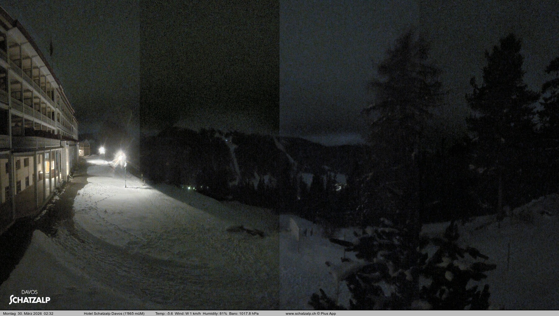 Archiv Foto Webcam Hotel Schatzalp, Davos