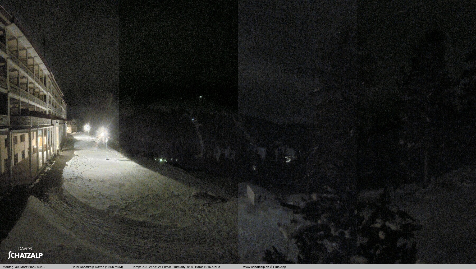 Archiv Foto Webcam Hotel Schatzalp, Davos