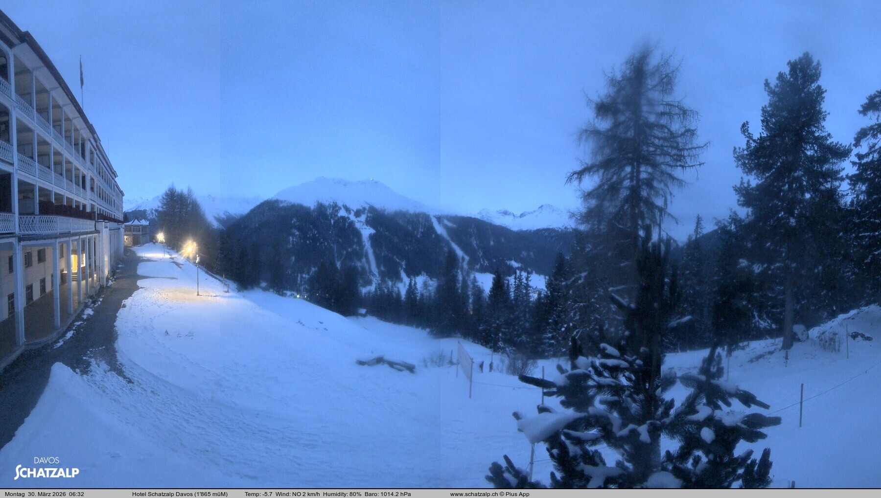 Archiv Foto Webcam Hotel Schatzalp, Davos