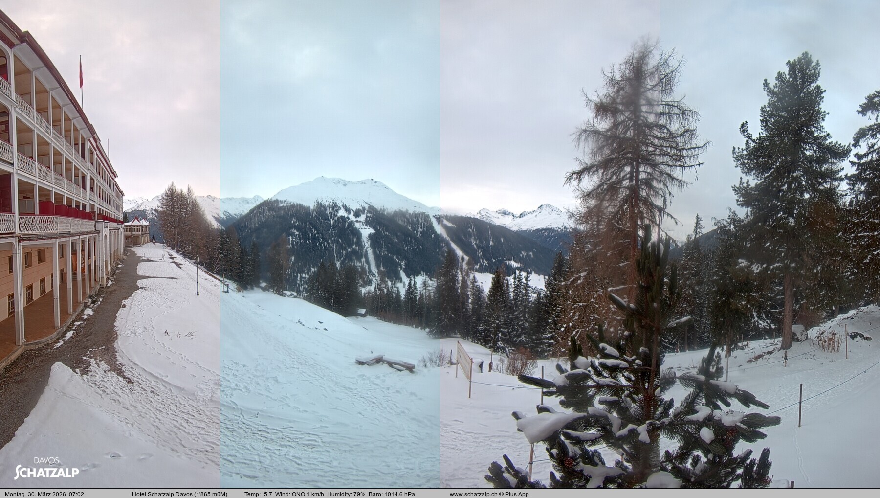 Archiv Foto Webcam Hotel Schatzalp, Davos