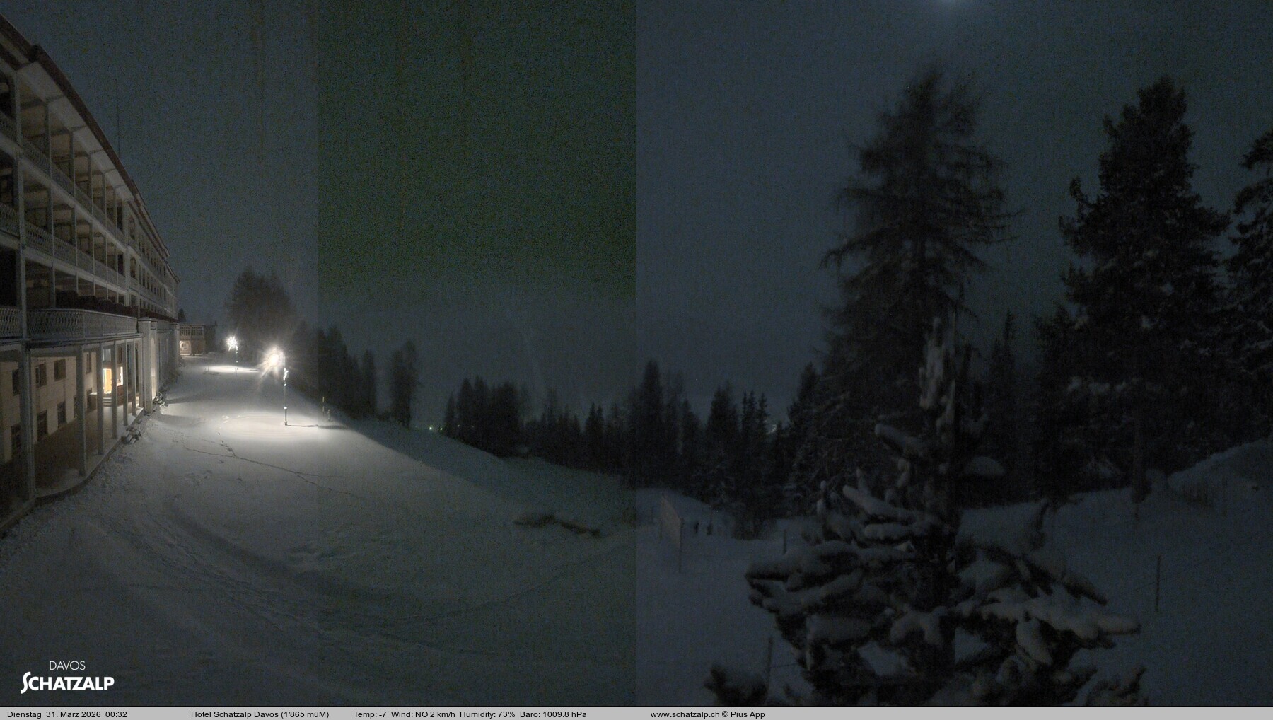 Archiv Foto Webcam Hotel Schatzalp, Davos