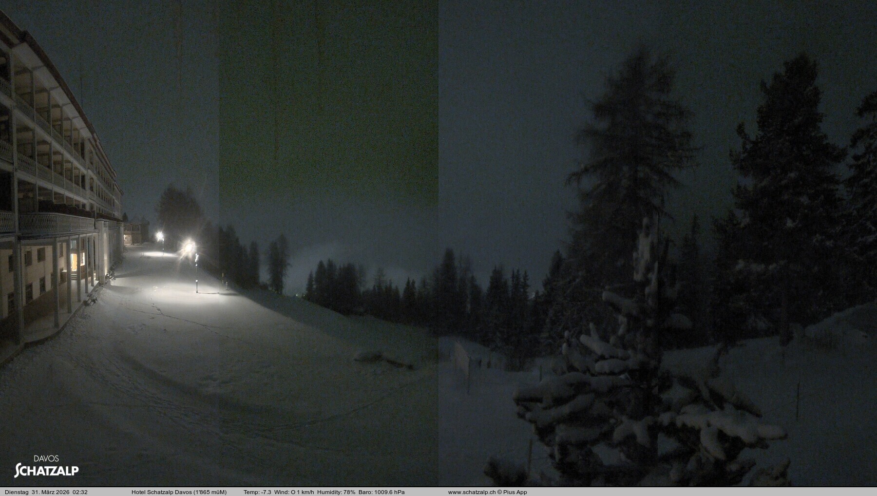 Archiv Foto Webcam Hotel Schatzalp, Davos