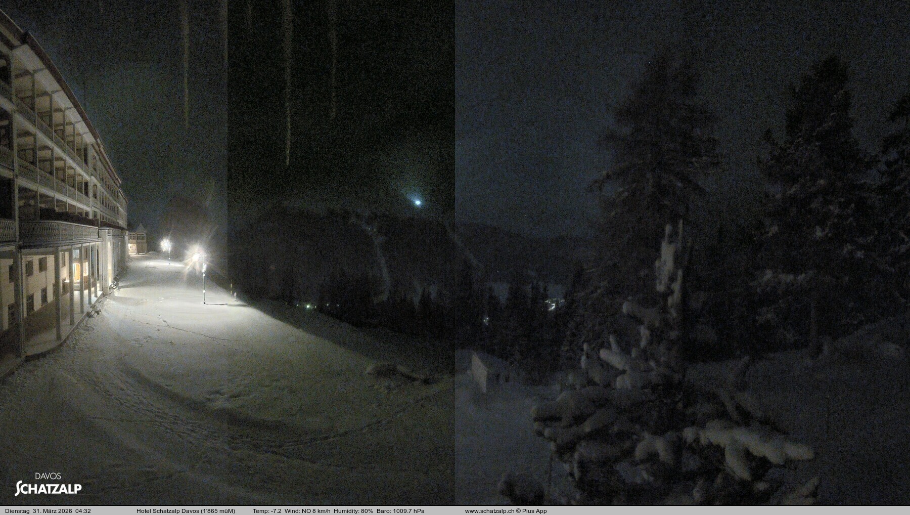 Archiv Foto Webcam Hotel Schatzalp, Davos