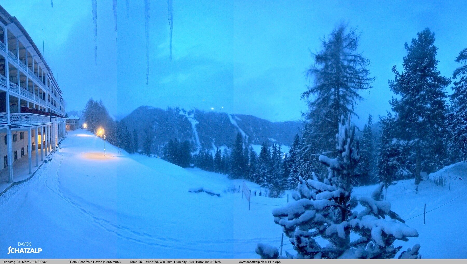 Archiv Foto Webcam Hotel Schatzalp, Davos