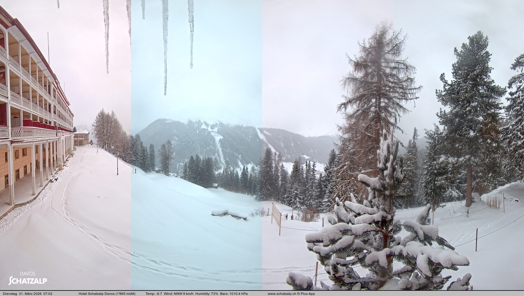 Archiv Foto Webcam Hotel Schatzalp, Davos