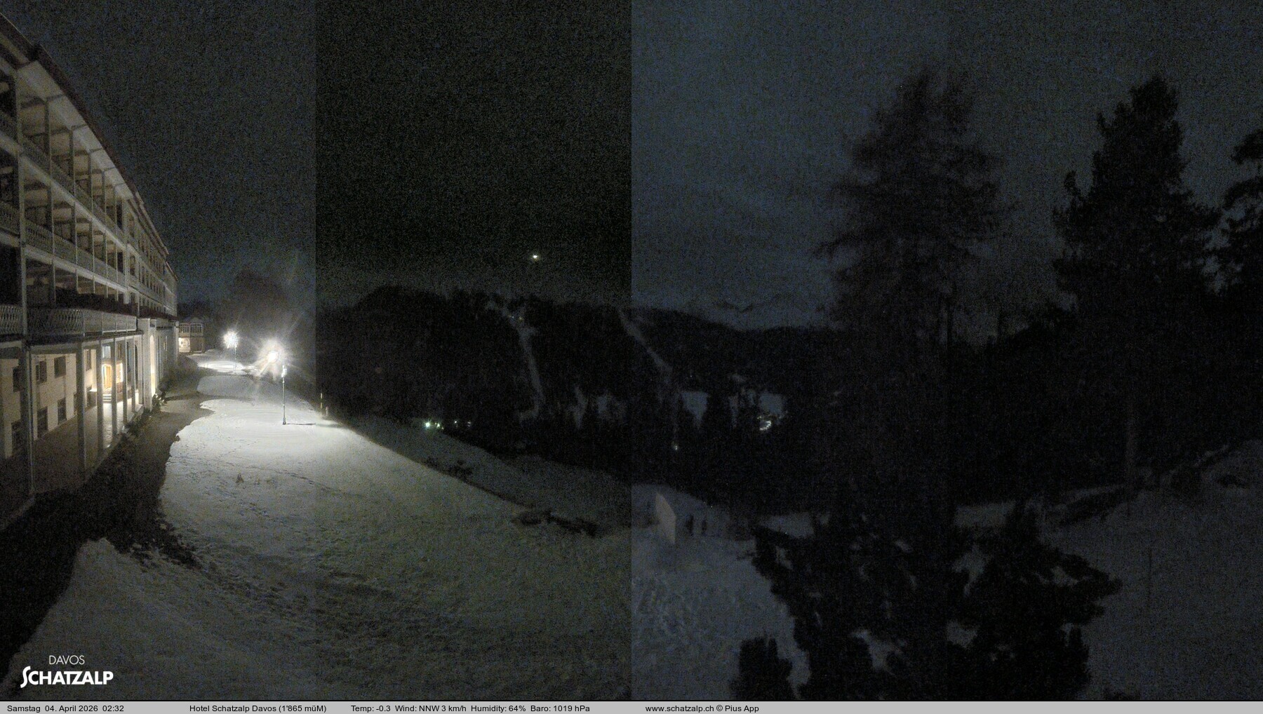 Archiv Foto Webcam Hotel Schatzalp, Davos