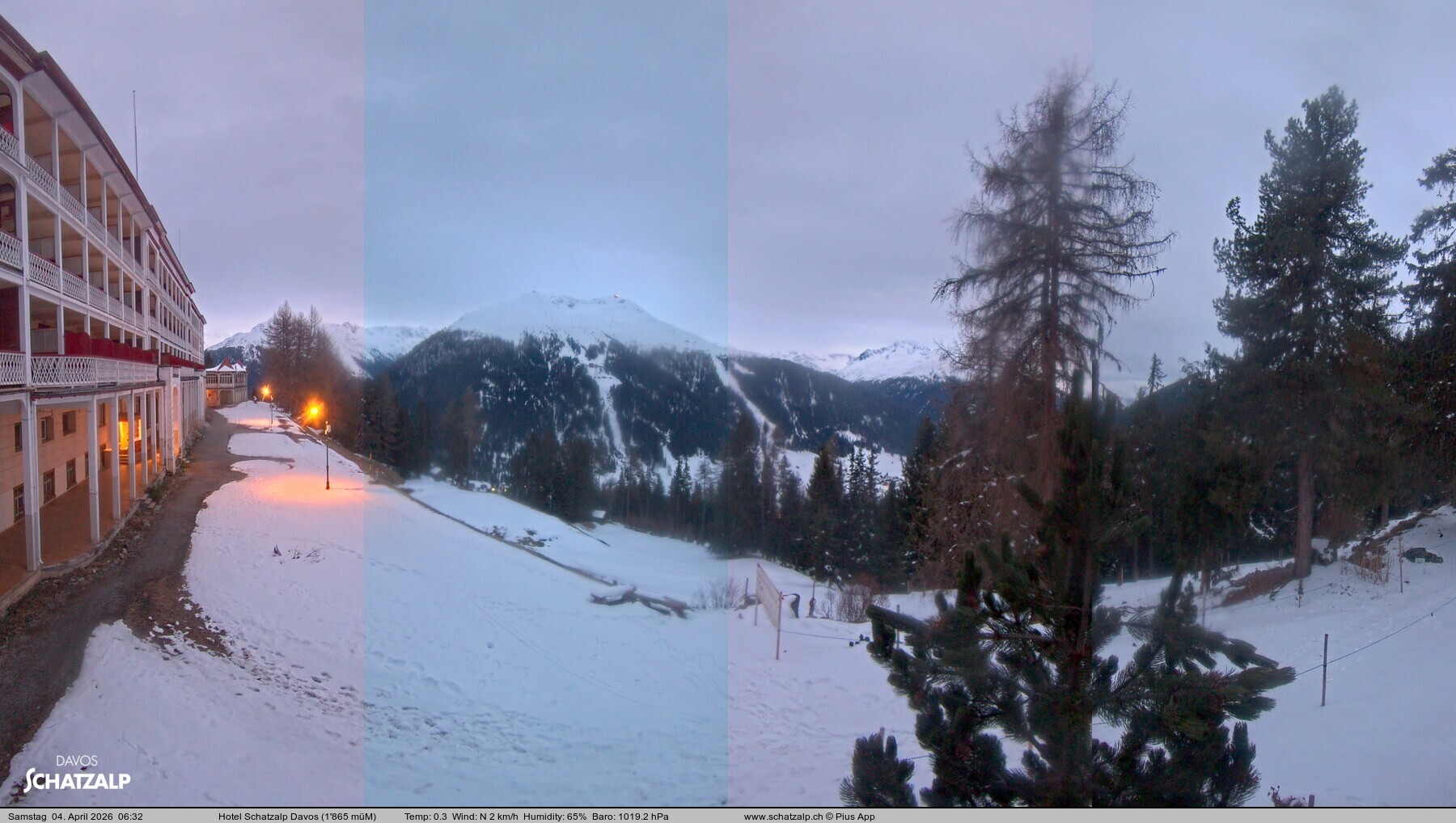 Archiv Foto Webcam Hotel Schatzalp, Davos