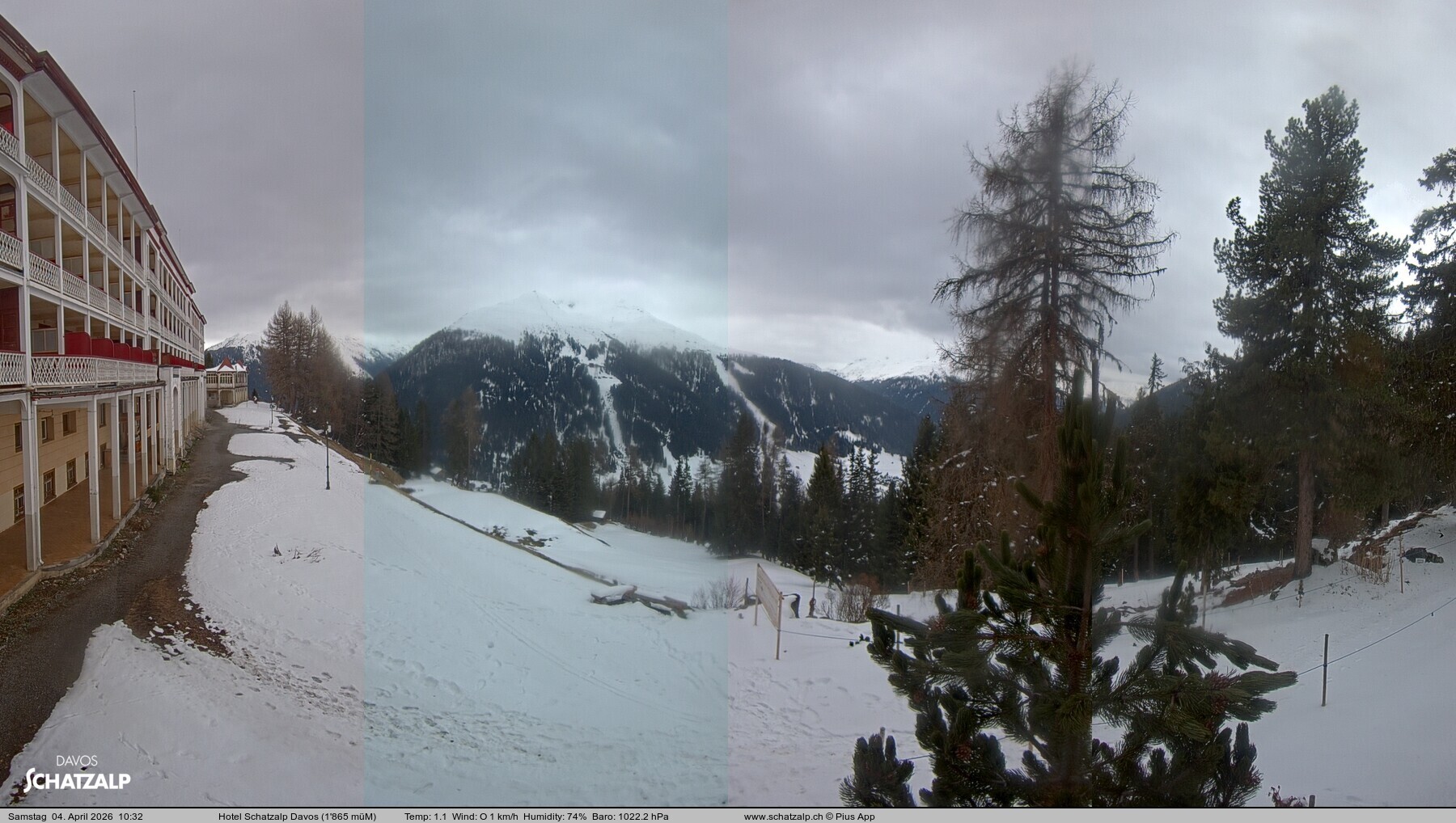 Archiv Foto Webcam Hotel Schatzalp, Davos