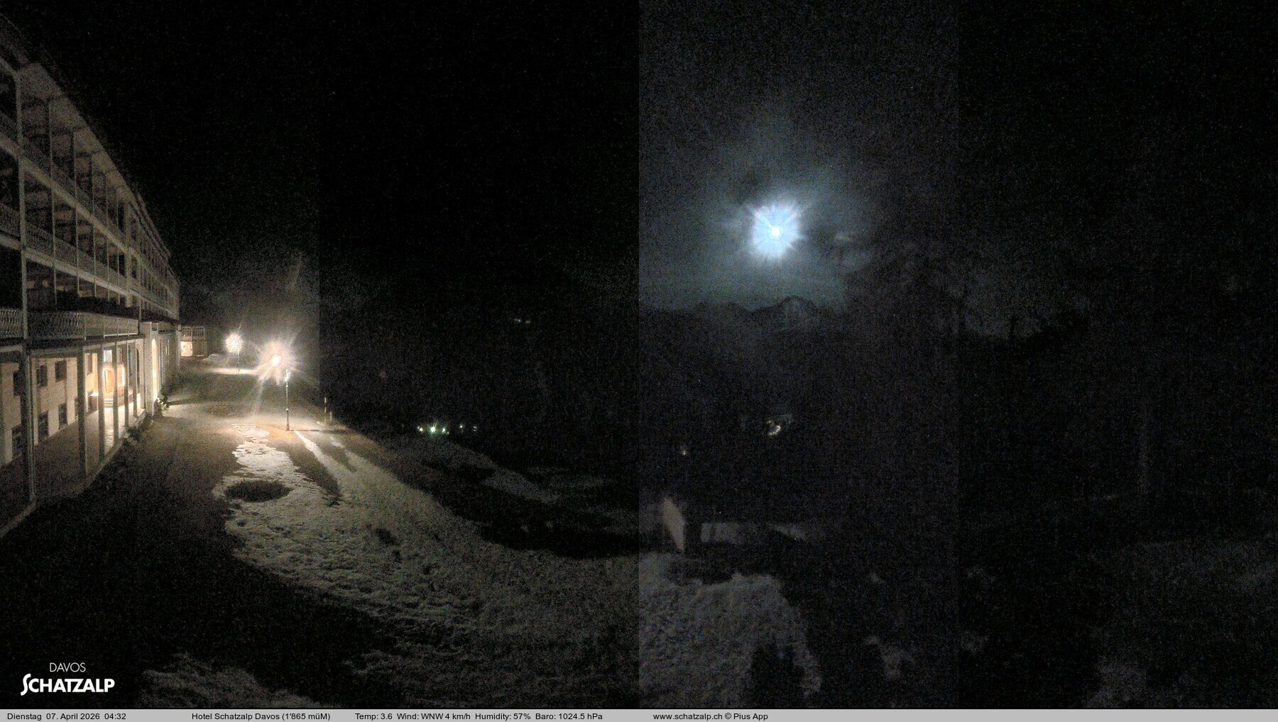 Archiv Foto Webcam Hotel Schatzalp, Davos