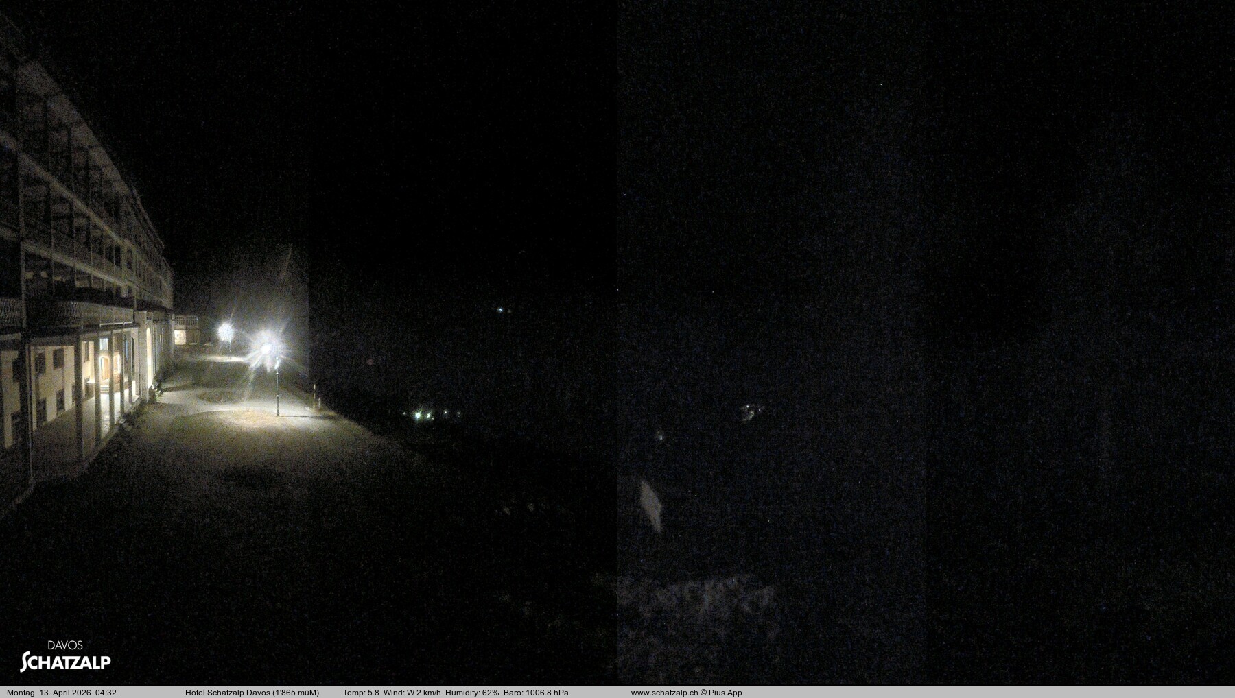 Archiv Foto Webcam Hotel Schatzalp, Davos