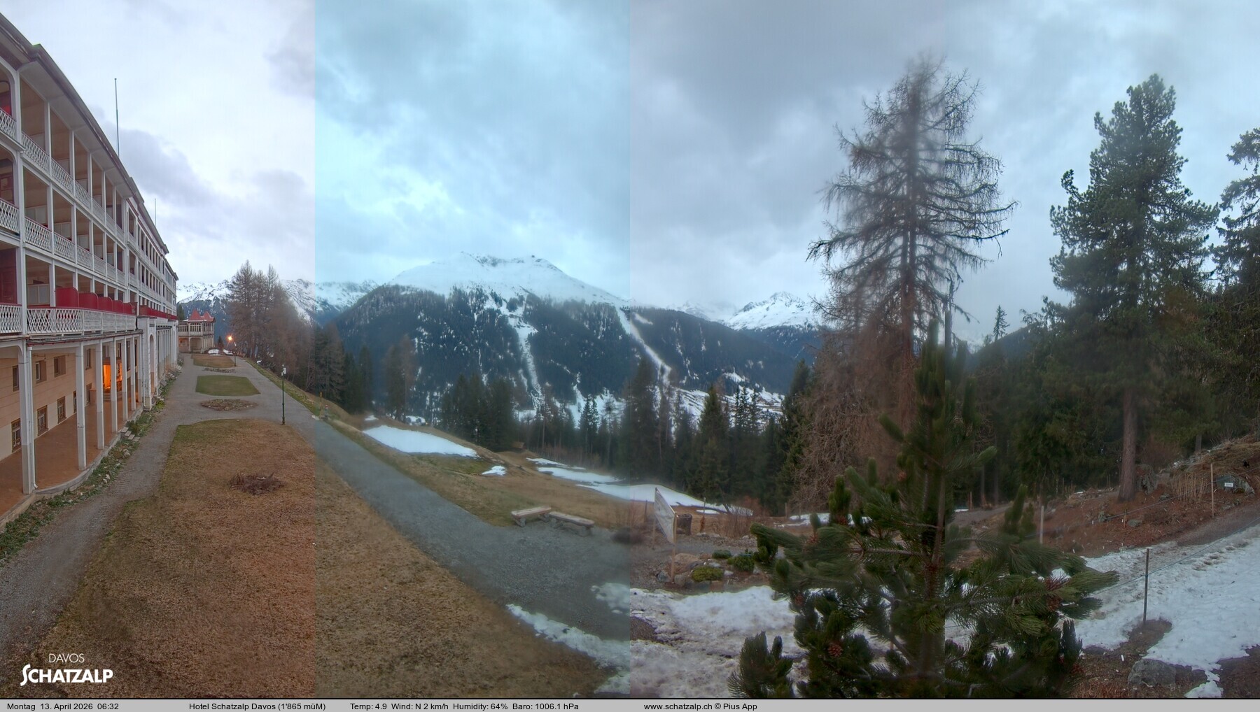 Archiv Foto Webcam Hotel Schatzalp, Davos