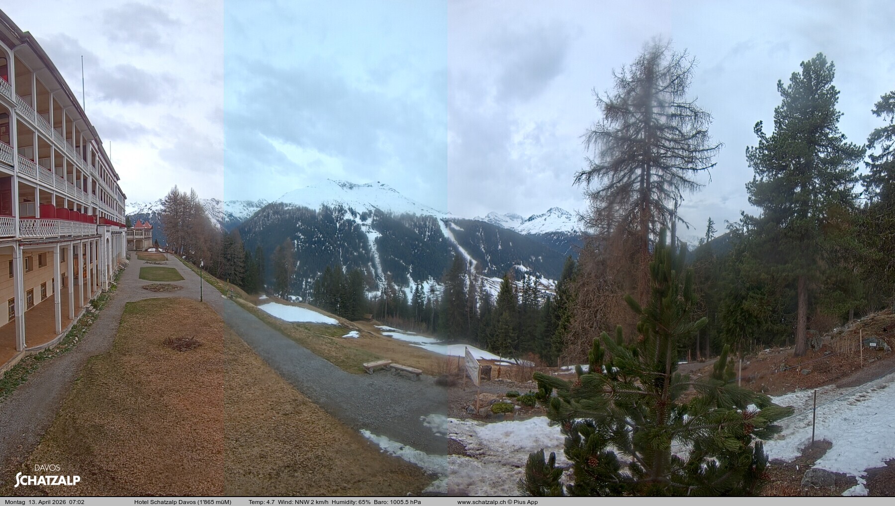 Archiv Foto Webcam Hotel Schatzalp, Davos
